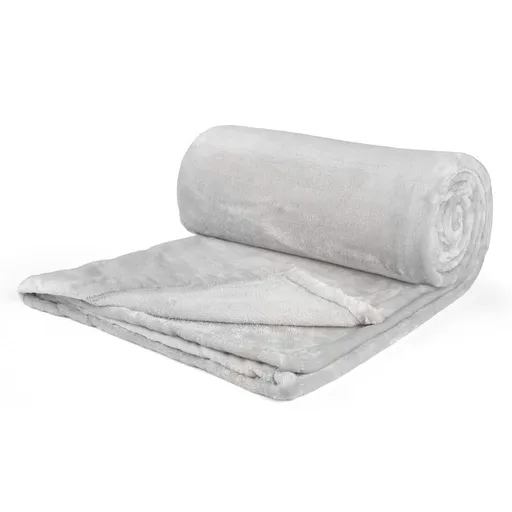 Polášek Deka MIKROFLANEL - Svetlošedá | 150 x 200 cm