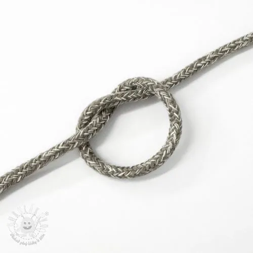 Bavlnená šnúra 5 mm MELANGE light grey