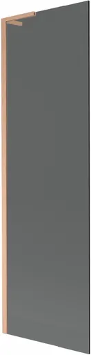 MEXEN/S - Next L vaňová zástena FIX 60 x 150, grafit, meď kartáčovaná 895-060-000-03-40-65