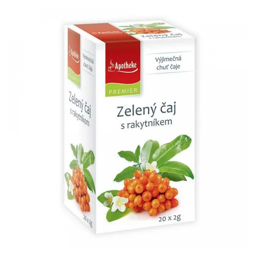 APOTHEKE Zelený čaj s rakytníkom 20x2 g