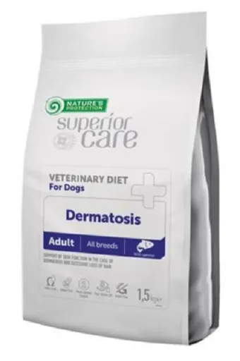 Natures Protection Superior care dermatosis dog adult dietetic all breeds salmon granule pre psy 1,5 kg