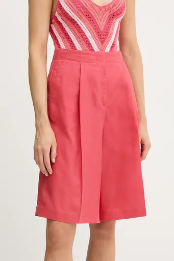 Šortky s prímesou ľanu United Colors of Benetton