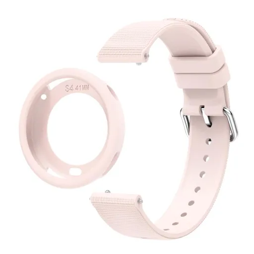 PROTEMIO COVER SET Remienok + obal na hodinky Xiaomi Watch S4 41mm ružový