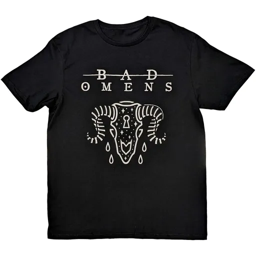 Bad Omens tričko Ram Skull Čierna M
