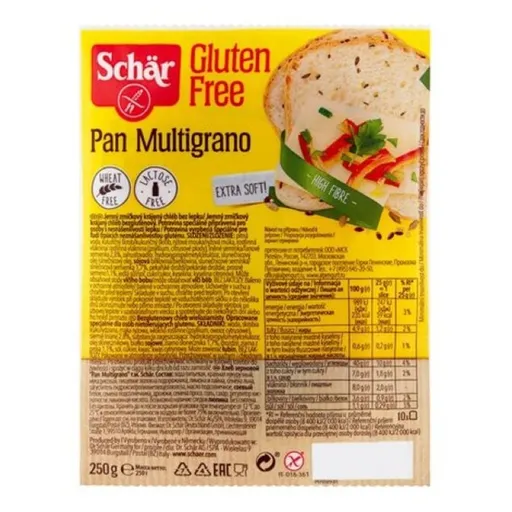 SCHÄR Pan Multigrano Biely chlieb špeciálny so zrniečkami bez lepku 250 g