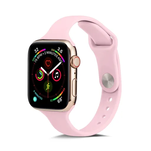 THIN Silikónový remienok Apple Watch Ultra 1 / 2 / 3 (49mm) / 9 / 8 / 7 (45mm) / 6 / SE / 5 / 4 (44mm) / 3 / 2 / 1 (42mm) PINK