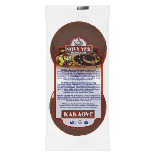 NOVÝ VEK Chlebíčky kakaové 60 g