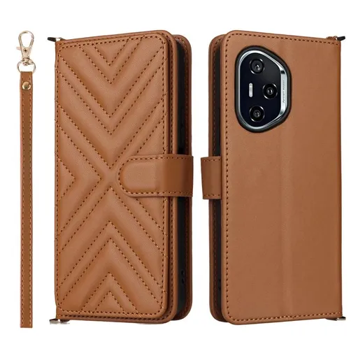 PRESTIGE Peňaženkové puzdro pre Honor 400 5G hnedé