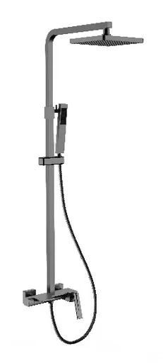 BESCO - Nástenný sprchový/vaňový set ASPIRA grafitová BABPANGR