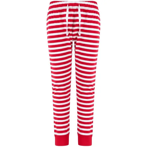 SF (Skinnifit) Detské pyžamové nohavice so vzorom - Červená / biela | 13 rokov