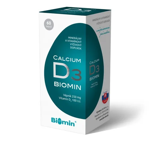 Calcium s Vitamínom D 60 kapsúl