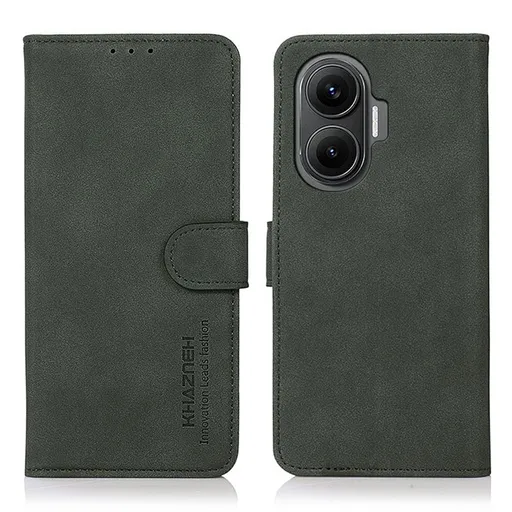 KHAZNEH MATTE Zaklápacie puzdro pre Xiaomi Poco F7 tmavozelené