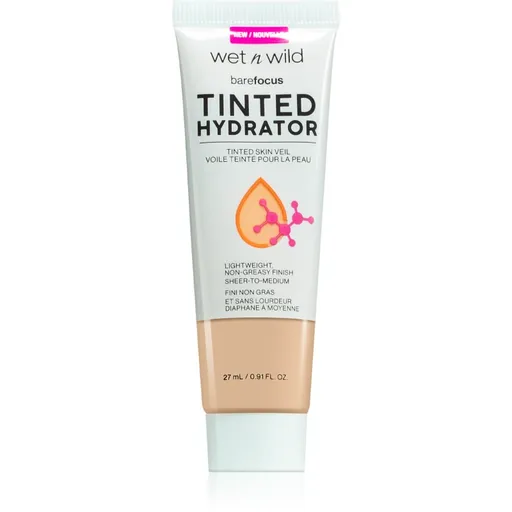 Wet n Wild BareFocus Tinted Hydrator tónovaný fluid pre zjednotenie pleti odtieň Light Medium 27 ml