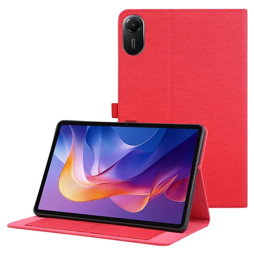 FABRIC Zaklápací kryt pre Xiaomi Redmi Pad 2 červený