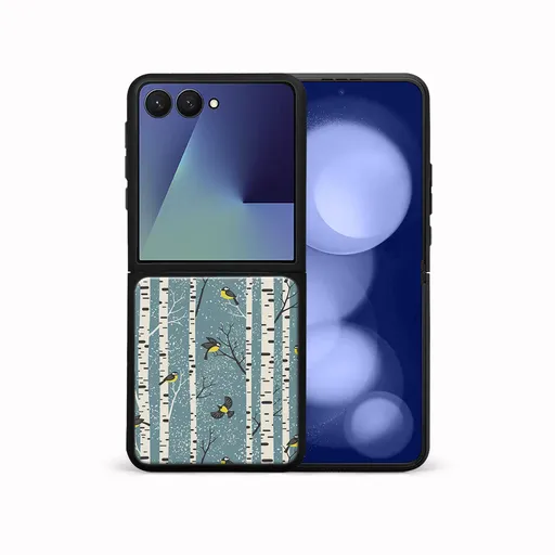 MY ART Kryt s vianočným dizajnom Samsung Galaxy Z Flip7 5G BIRCH (072)