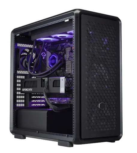 Cooler Master case MasterFrame 600 Black, Priehľadná bočnica, ATX, 3x 140mm Fan, 1x 120mm Fan, Čierna