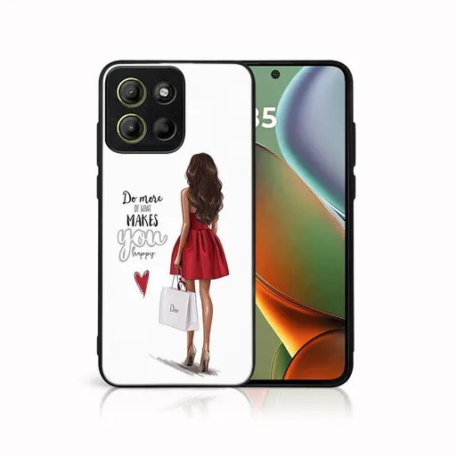 MY ART Ochranný kryt pre Motorola Moto G15 / Moto G15 Power RED DRESS (137)