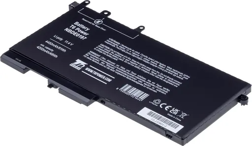 Batéria T6 Power pre Dell Latitude 5280, 5290, 5480, 5490, 5580, 5590, 4450mAh, 51Wh, 3cell, Li-pol