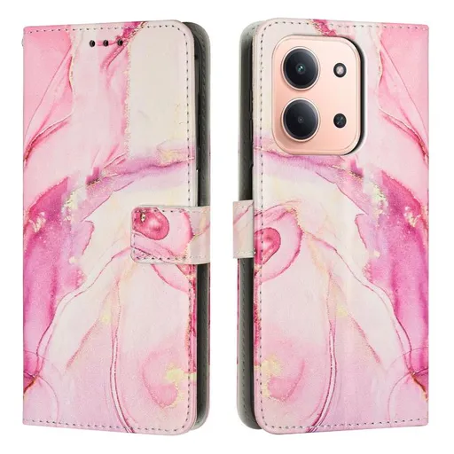 ART MARBLE Peňaženkový kryt pre Xiaomi Redmi 15C / Redmi 15C 5G ROSE GOLD