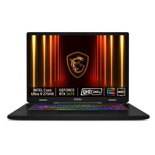MSI Crosshair 17 HX AI D2XWGKG-039SK/Core Ultra 9 275HX/32GB/2TB SSD/RTX 5070, 8GB/17" QHD+ IPS, 240Hz/Win 11 home/čierna