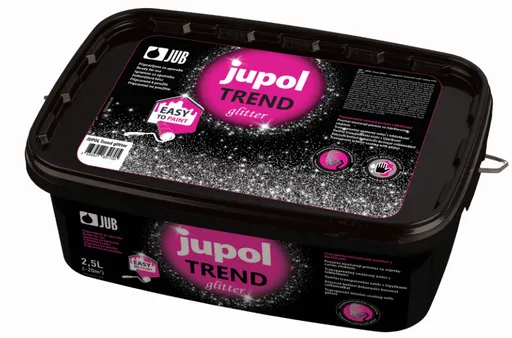 JUPOL TREND GLITTER - Dekoratívny interiérový náter s trblietkami transparentná s trblietkami 2,5 L