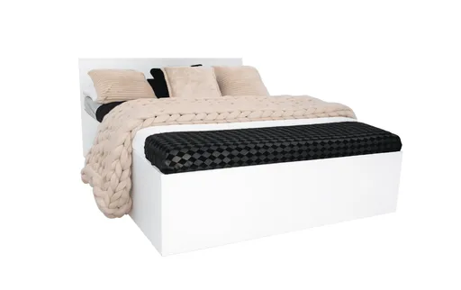 Elvisia Manželská posteľ DESA s roštom | 180 x 200 cm Farba: Biela