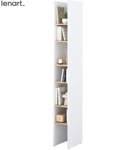 Dig-net nábytok Regál Lenart BED CONCEPT BC-24 | biela / dub artisan