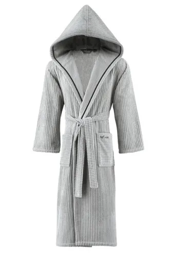 Soft Cotton Unisex župan STRIPE s kapucňou