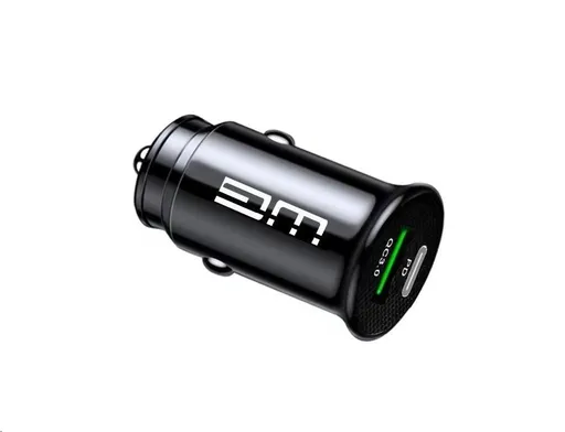 WG - Autonabíjačka 2x USB-A/1x USB-A 18W QC3.0 + 1x USB-C PD 20W/black