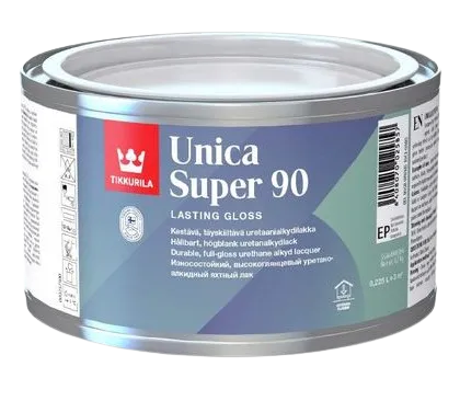 UNICA SUPER 90 - Uretánovo-alkydový lak na drevo bezfarebný lesklý 0,225 L