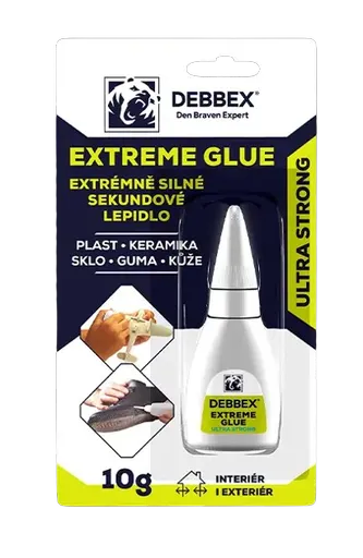 DEBBEX EXTREME GLUE - Extrémne silné sekundové lepidlo 10 g