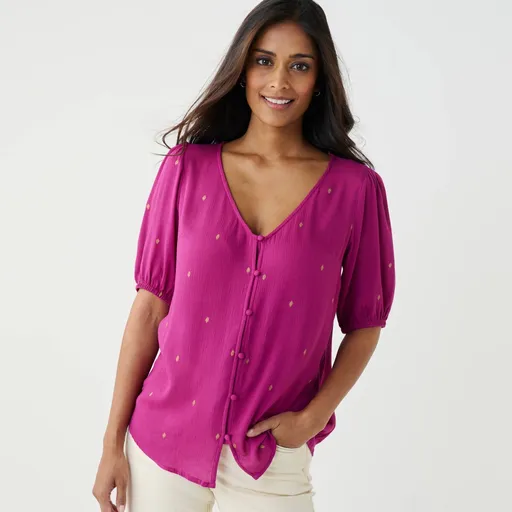 Blúzka so zlatou potlačou