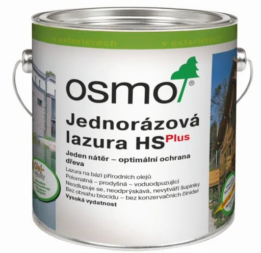 OSMO - Jednovrstvová lazúra na drevo 0,75 l 9212 - strieborný topoľ