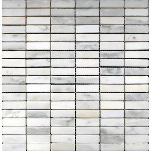 Kamenná mozaika Premium Mosaic Stone šedá 30x30 cm leštěná STMOS1548L