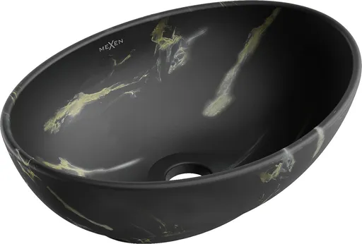 MEXEN - Elza umývadlo na dosku 40 x 33, čierny kameň 21014084
