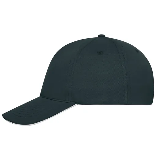 Myrtle Beach (Daiber) Šiltovka z bio bavlny sandwich MB6238 - Tmavomodrá / biela