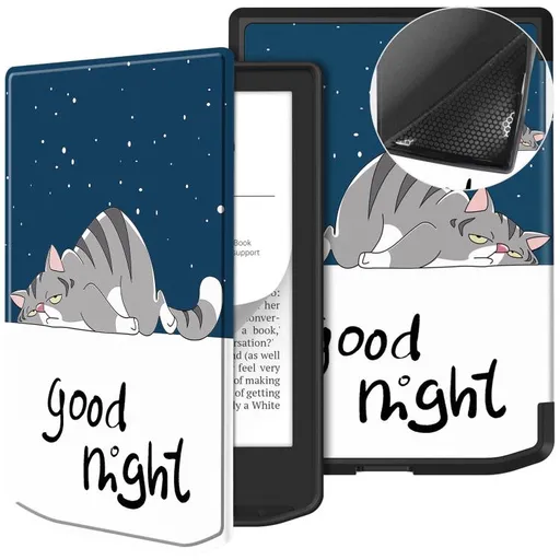 ART Zaklápacie puzdro pre PocketBook 619 Verse Lite LAZY CAT