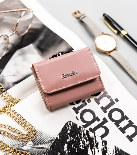 Klasická, malá dámska peňaženka s háčikom a patentkou - Rovicky