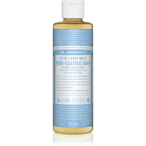Dr. Bronner’s Baby-Mild tekuté univerzálne mydlo bez parfumácie 240 ml