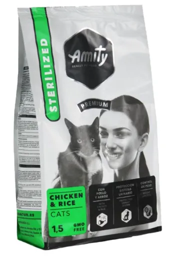 Amity CATS Premium STERILIZED Chicken and Rice granule pre kastrované mačky 1,5kg