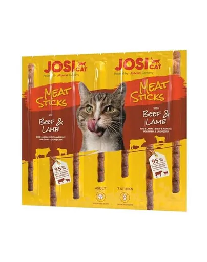 JosiCat Cat Meat Sticks Beef&Lamb maškrta pre mačky hovädzie a jahňa 35g