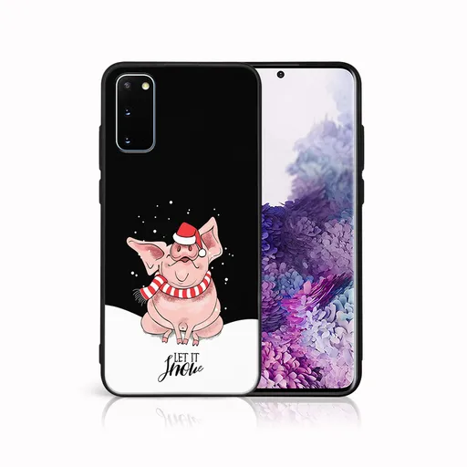 MY ART Kryt s vianočným dizajnom Samsung Galaxy S20 LET IT SNOW (075)