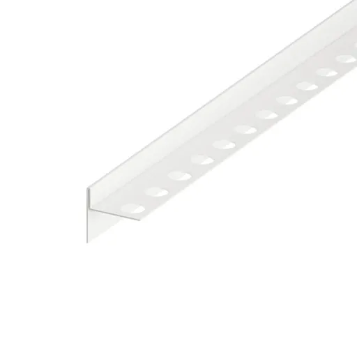 Spádový profil do sprchového kúta pravý "T" Eviso biela matná, nerez dĺžka 120 cm, výška hrany 11 mm, LSWH0303