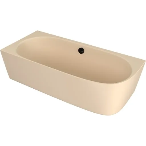 Polysan Sussi voľne stojaca vaňa 160x70 cm liaty mramor ľavá béžová béžová 90191L.81