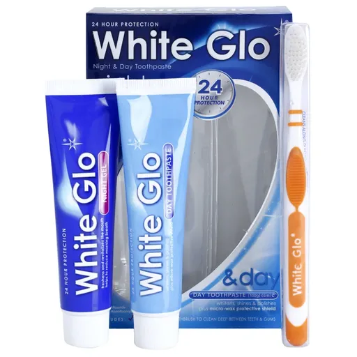 White Glo Night & Day Toothpaste Set sada zubnej starostlivosti