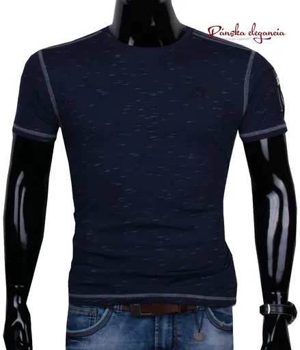 Pánske tričko modrej farby.