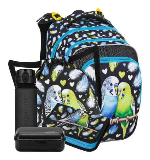 Veľký školský set Bagmaster BETA 25 A Set L Parrots