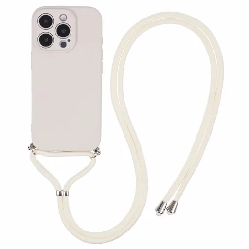 PROTEMIO ROPE Kryt so šnúrkou Apple iPhone 16 Pro béžový