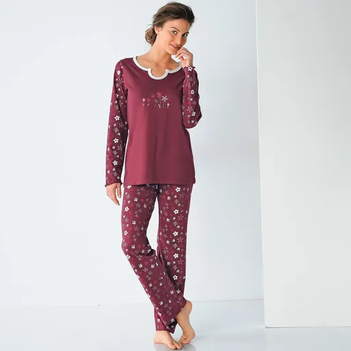 Pyžamo s potlačou kvetín