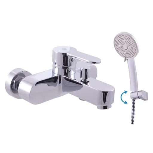 Vaňová batéria RAV Slezák ZAMBEZI so sprchovacím setom 150 mm chróm ZA054.5/2